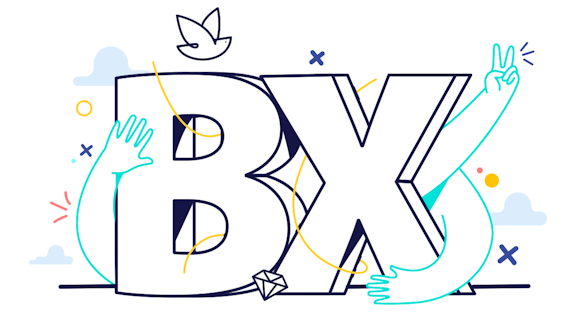 Image of bubble letters BX