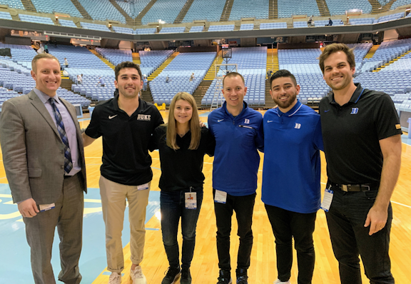 The team at Duke standing for a group photo